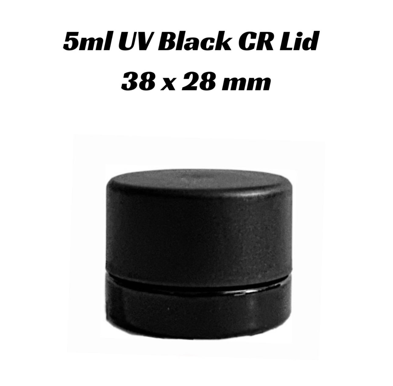 5mL UV black concentrate container *CHILD RESISTANT*