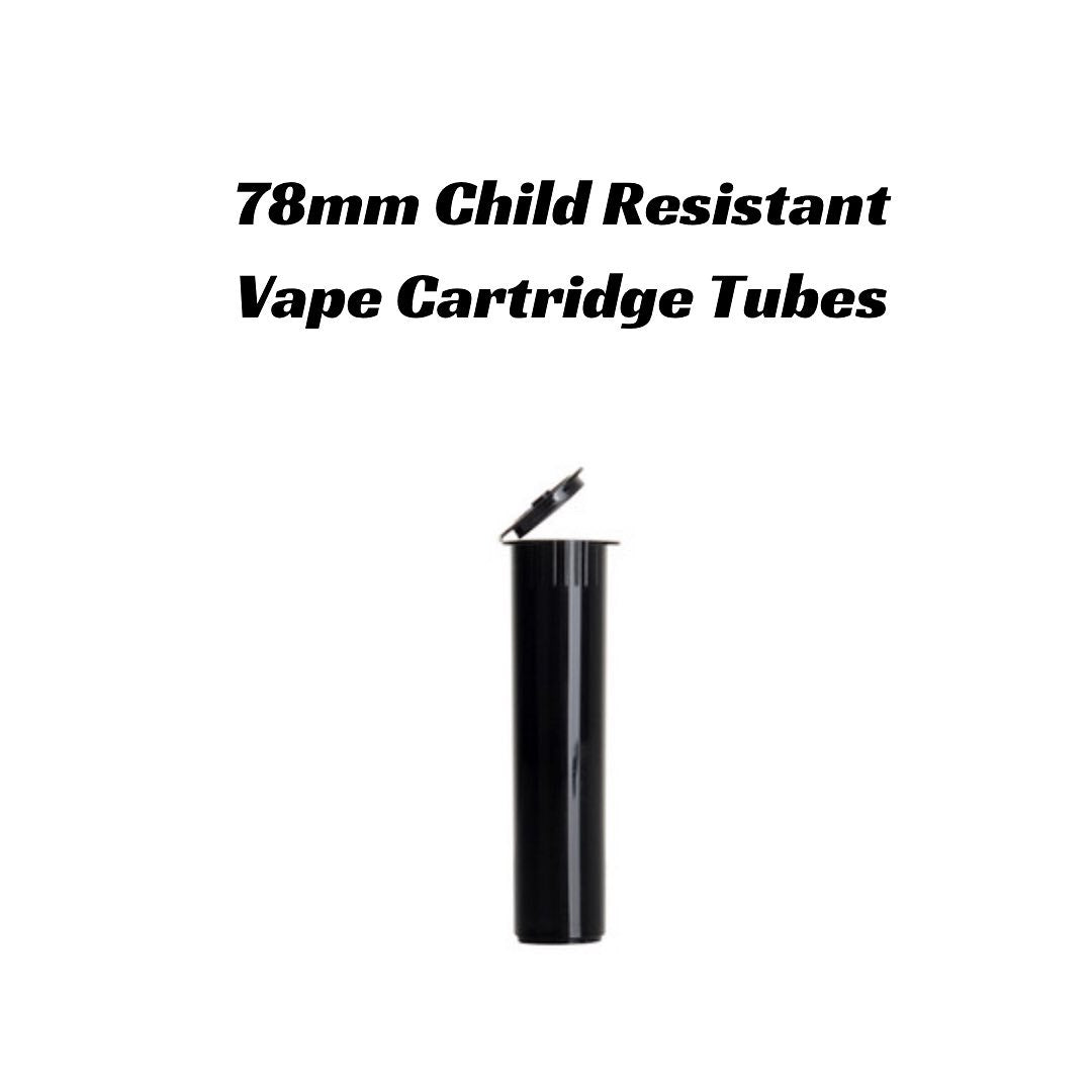 78mm vape cartridge tubes *CHILD RESISTANT*